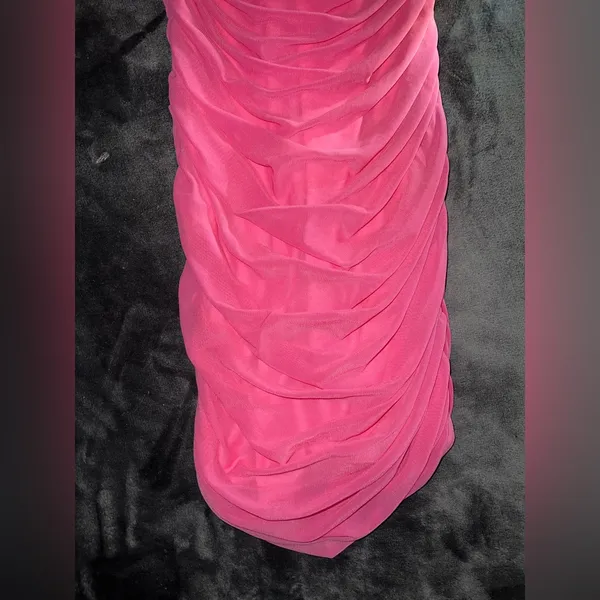 Superdown Emmie Mesh Mini Dress in Hot Pink Size Small - Image 10