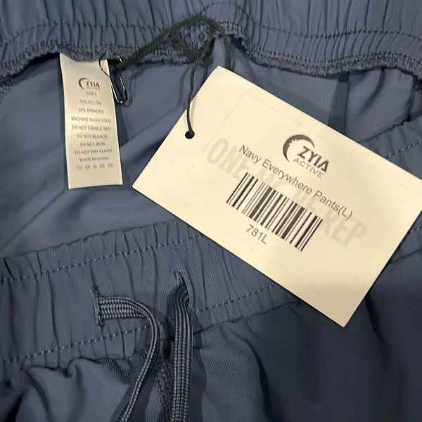 Zyia Navy Everywhere Pants NWT Size Large‎ C29 - Image 5