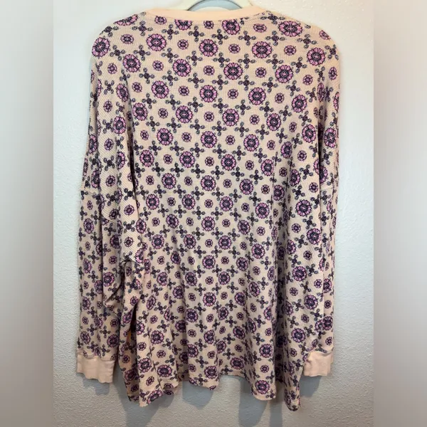 Free People Intimately Women’s‎ Early Night Thermal Floral Top Size S - Image 4