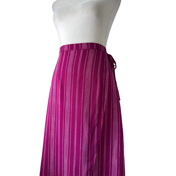 NWT Maurices Dark Pink High Low Maxi Skirt - Image 4