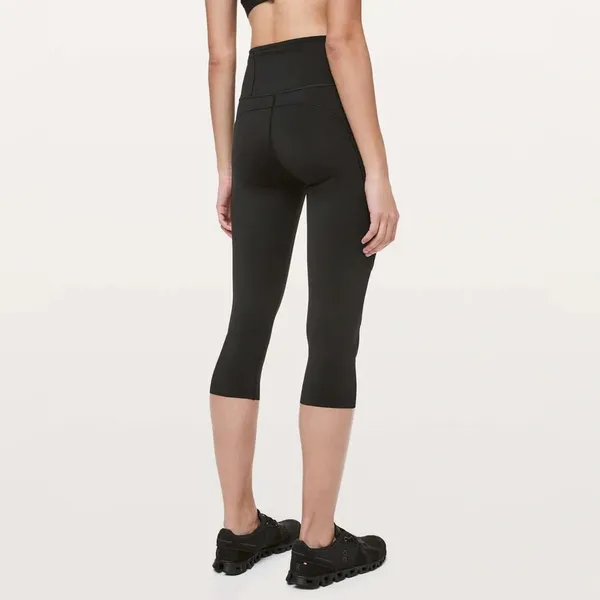 Lululemon Fast & Free Crop II Nulux 19" Black Leggings Size 2 - Image 3