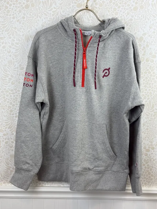 Peloton Women's Gray Relaxed Fit 1/2 Zip Sweatshirt - Size - XS - NWT - Image 8