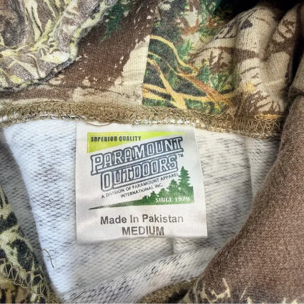 Y2K Cabelas Camo Hoodie Womens‎ Medium Green Advantage Max 1 Open Terrain Heart. - Image 12