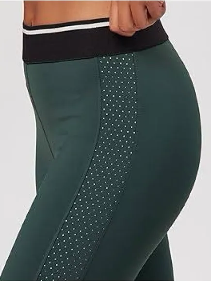 Splits59 Phoenix Highwaist Techflex 7/8 Military Forest Green Leggings Small - Image 3