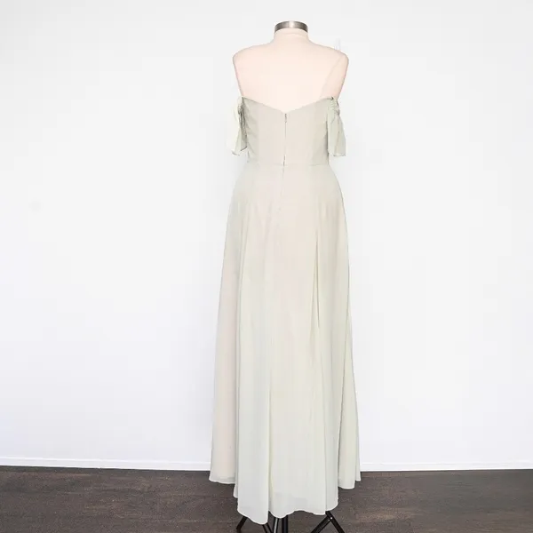 Jenny Yoo - ‎ Bridesmaid Elsie Off The Shoulder Flutter Sleeve Chiffon Dress - Image 3