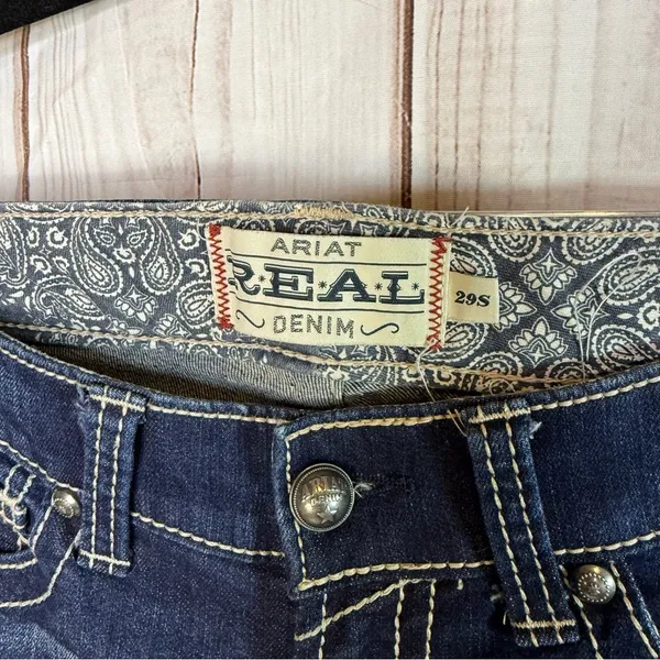Ariat REAL Spitfire Bootcut Riding Jeans SHORT - Image 4