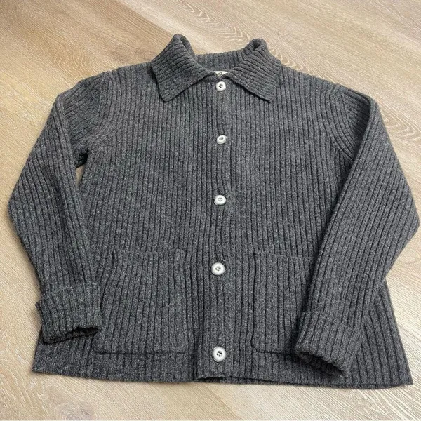 Ribbed Eddie Bauer 100% lambswool sweater - Image 2