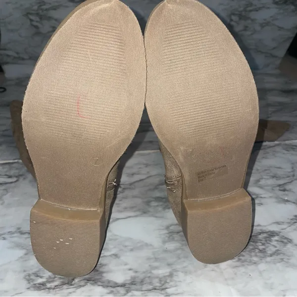 Windsor Faux Suede Tan Boots - Image 5