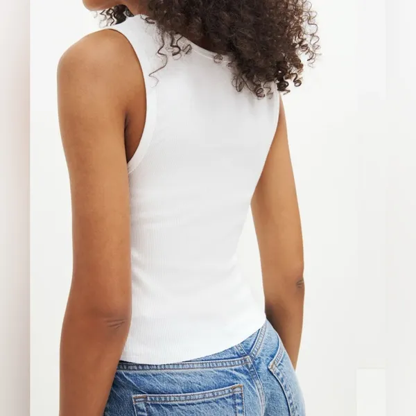 Reformation Erina Knit Tank Size Small Deadstock Minimalist Chic Clean Girl - Image 2