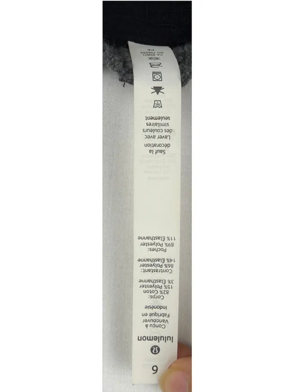 Lululemon Athletica On Repeat Dress Size 6 Heathered Grey Oversized Athleisure - Image 5