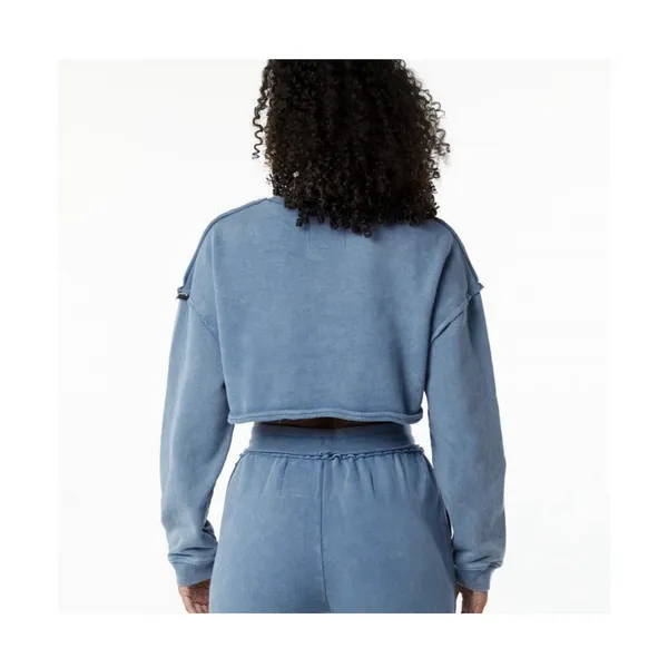 Alphalete Women's Terry Oversized Crop Pullover - Celestial Blue , Size Large - Image 2