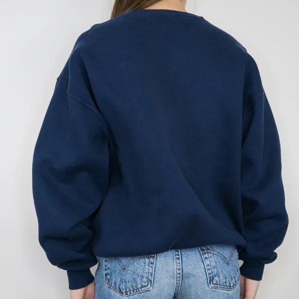 Soffe Vintage 90s Embroidered American Flag Eagle Sweatshirt - Image 4