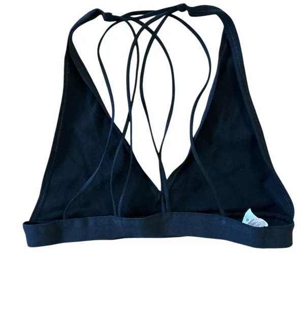 lululemon athletica strappy black bra size Med - Image 2