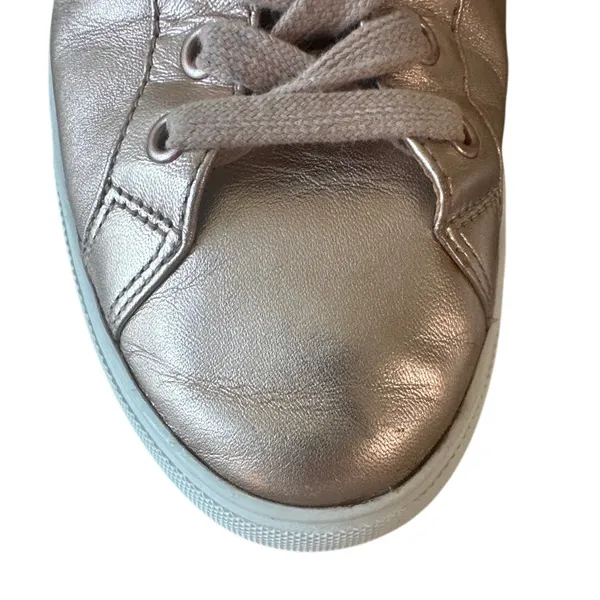 Tory Burch‎ Amalia Rose Gold Metallic Sneakers 8 - Image 7