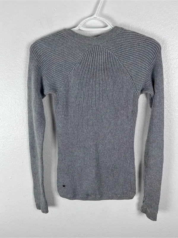 LULULEMON The Sweater The Better Gray Knit Long Sleeves Sweater - Image 2