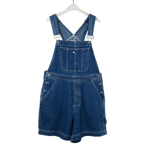 1990s Bill Blass Vintage Overalls Blue Denim Overalls Medium Women's Retro - Image 2