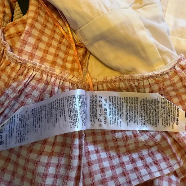 Guess orange Checkered Blouse - Image 8