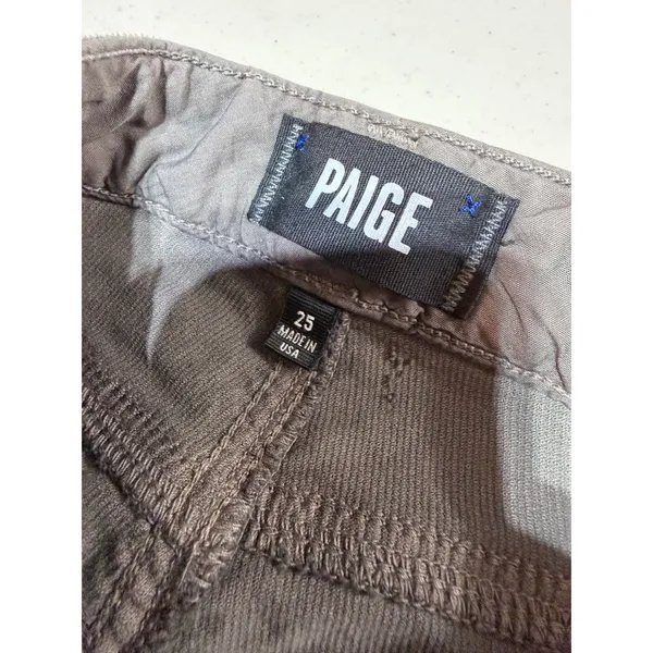 Paige‎ Bell Canyon Pants Womens 25 Gray Corduroy High Rise Flare Tall Boho Retro - Image 2