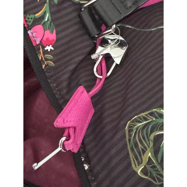 Vera Bradley Airy Floral Midtown Travel Bag has a luggage tag‎ accessory - Image 5