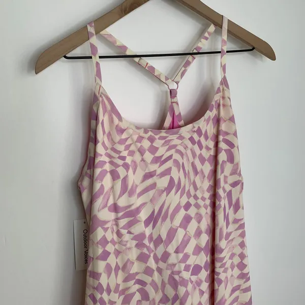 Outdoor Voices Exercise Dress Wavy Checker Womens XL New Athleticwear Pickleball - Image 8