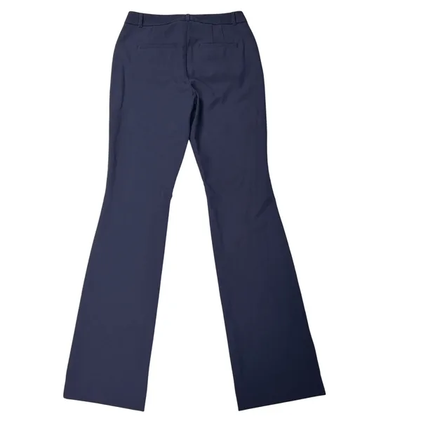 WHBM Dress Pants Womens 4L 4T Tall Ines Slim Bootcut Comfort Stretch Navy Blue - Image 5