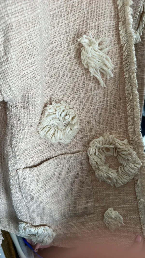 World market boho cotton Jacket Tan - Image 5