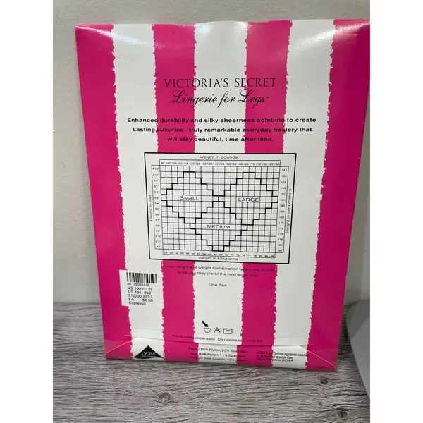 Vintage Victorias Secret Lasting Luxuries‎ Control Top Pantyhose Espresso Large - Image 2