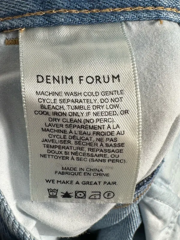 Aritzia Denim Forum 90s Millie Hi Rise Cargo Jeans 26 Blue‎ Wide Leg Y2K - Image 12