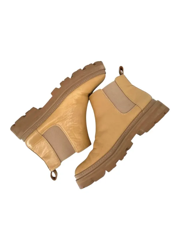 Madewell Mariam Chelsea Boot Tan Leather Womens Size 10.5 Gorpcore Utility - Image 3