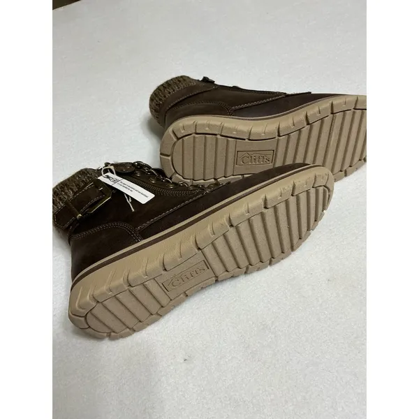 Cliffs by White Mountain Hearty Boots Womens 6 Brown Sweater Cuff C32703-249 NIB - Image 3