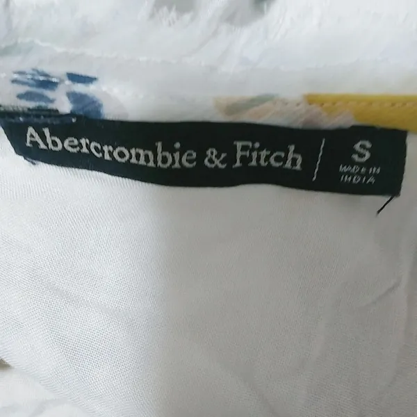 Abercrombie & Fitch S White Blue Floral Dress - Image 7