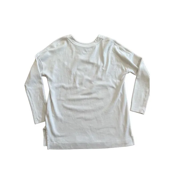 Nike Women's Rally‎ Metallic Fleece Crewneck Sweatshirt Ivory size M - Image 4