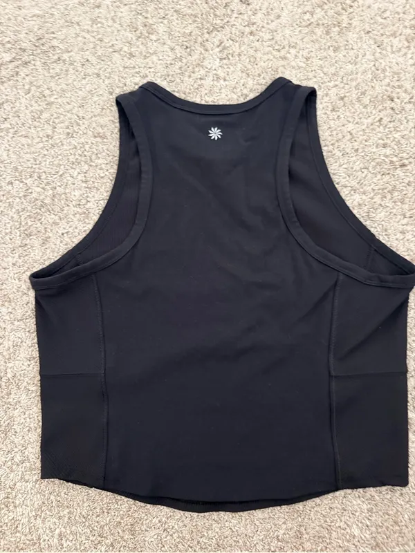 Athleta Salutation Rib Mix Tank Size L black - Image 5