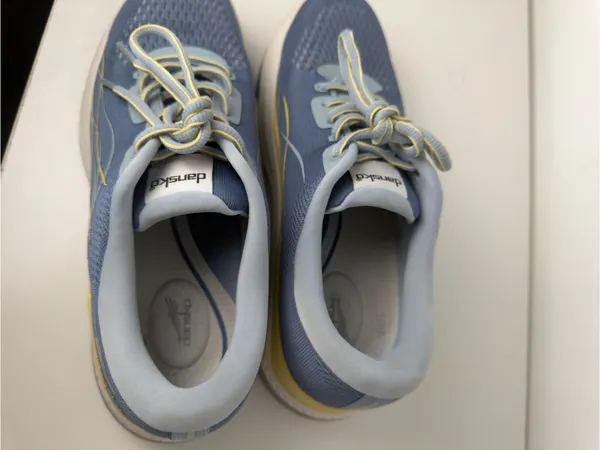 Dansko Blue and Yellow Mesh Walking Shoes - Image 4
