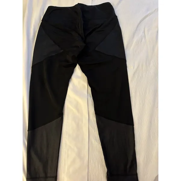 90 Degree Flex Leggings Black Women's Large Patches Yoga Activewear Athletic - Image 5