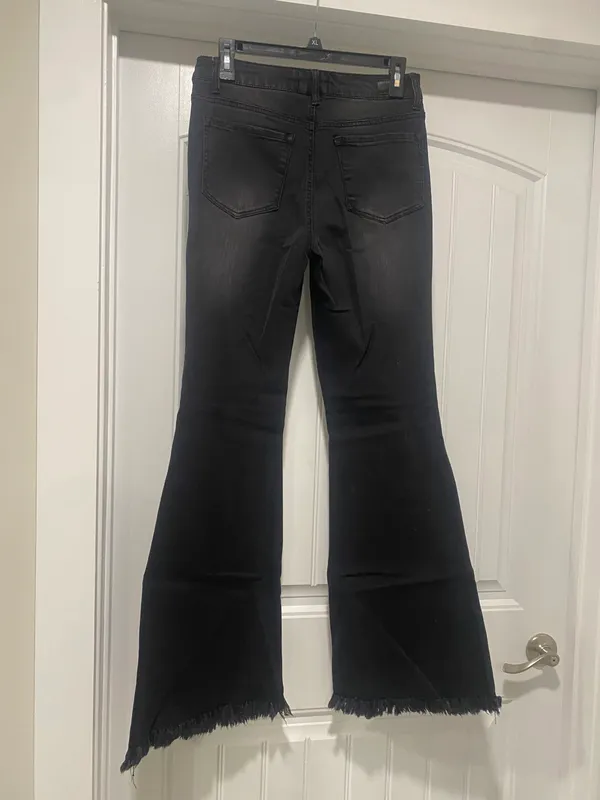 Black Flare Jeans Size 27 - Image 2