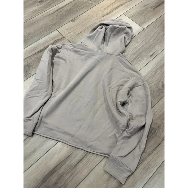 Aerie Cropped Hoodie Light Brown/Sand Pullover Sweatshirt Women L - Image 3