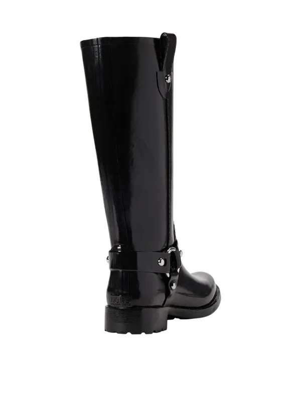 NWT Michael Michael Kors Womens Stormy Rain Boot Harness 40F2STFB5Q Black 8M - Image 5