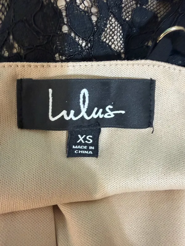 Lulus Remarkable Black Lace Halter Bodycon Dress Size XS - Image 2