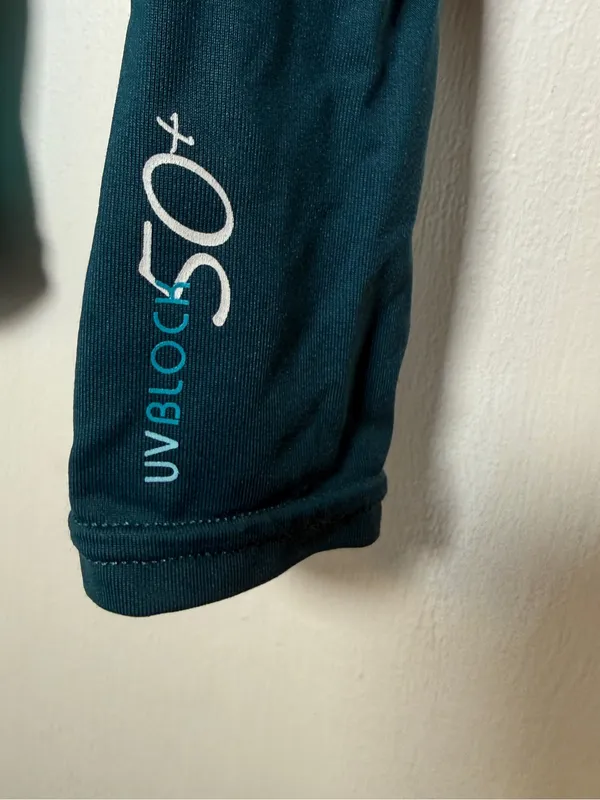 O'Neill Women's Long Sleeve Teal Rash Guard Medium - Image 2