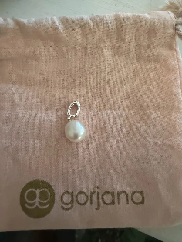 Gorjana Sterling Silver Pearl Parker Charm - Image 3