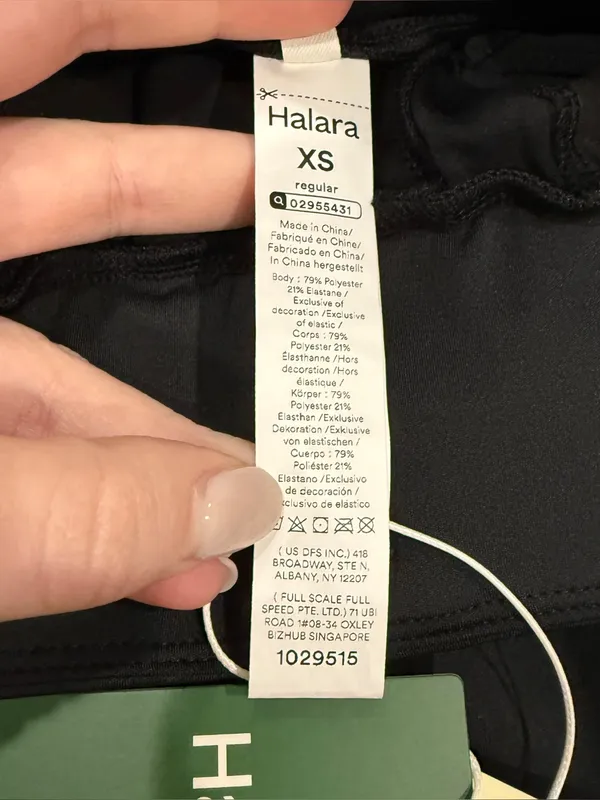 NWT Halara Black High Waisted Double Waistband Wide Leg Work Pants - Image 5
