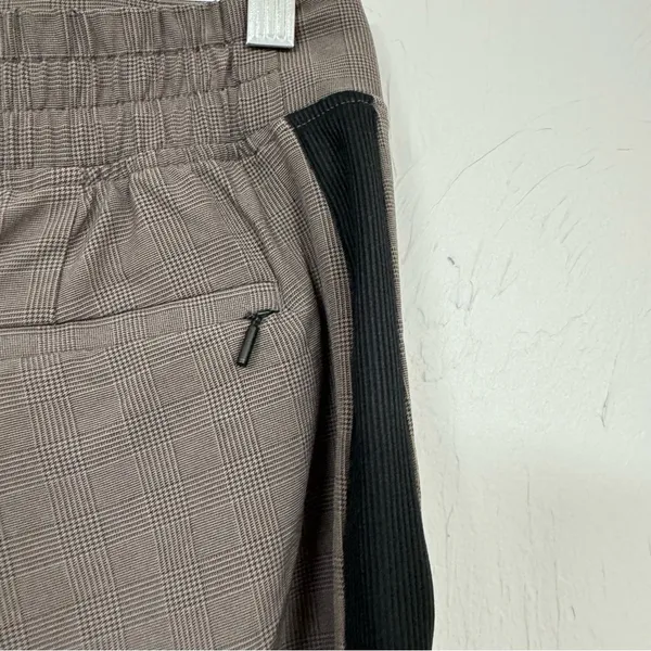 Athleta Brown Micro Plaid Brooklyn Ankle Pants Womens 4 Slim Trouser Classic - Image 7