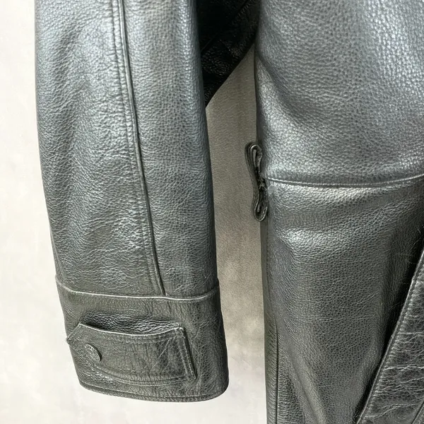 Vintage Wilsons Leather Jacket Mens Large Lined Heavyweight‎ Outdoor Grunge Goth - Image 5
