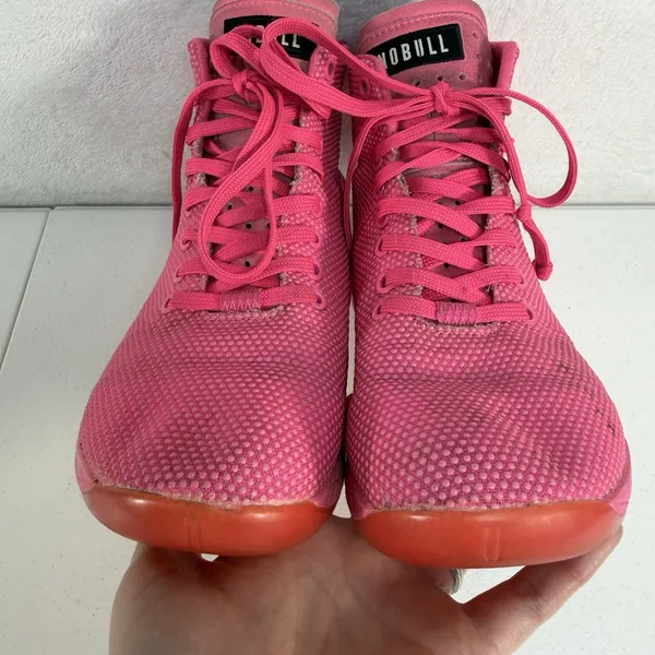 NOBULL No‎ Bull Women 8 High Top Sneaker Trainer Pink SuperFabric Training Shoes - Image 7
