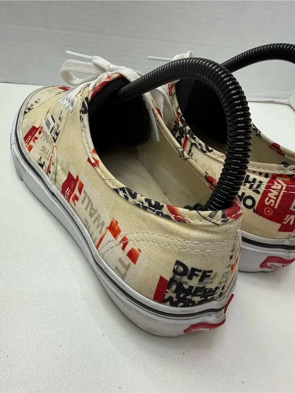Vans authentic "Off The Wall" logo graphics Sneakers 8.5 w / 7 M - Image 8