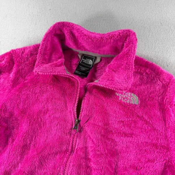 Y2k The North Face Girls Osito Jacket Pink Full Zip Size Large 14/16 or Women XS - Image 10