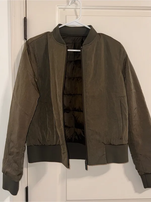 lululemon athletica Dark Olive Bomber Jacket - Image 5