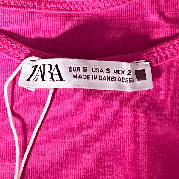 Zara Women's High Neck Pink Thin Strap Bodysuit Sz S - Image 13