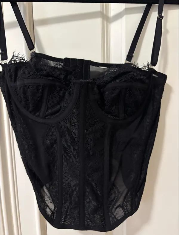 Corset top Black Size M - Image 3